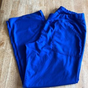 Royal blue scrub pants